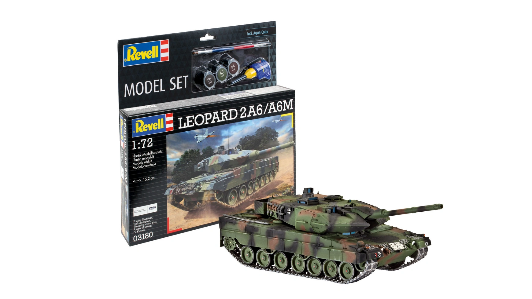 Revell Леопард 2А6/А6М 4d 1 144 китай 09 боевой танк амфибия пехота готовая модель 04a боевой танк пластиковые детские игрушки
