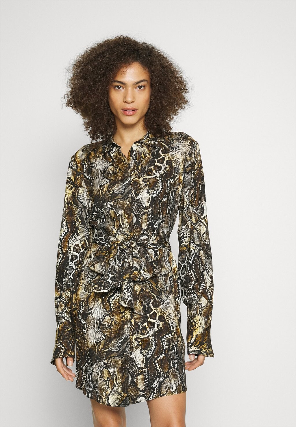 

Платье-рубашка Just Cavalli, коричневое