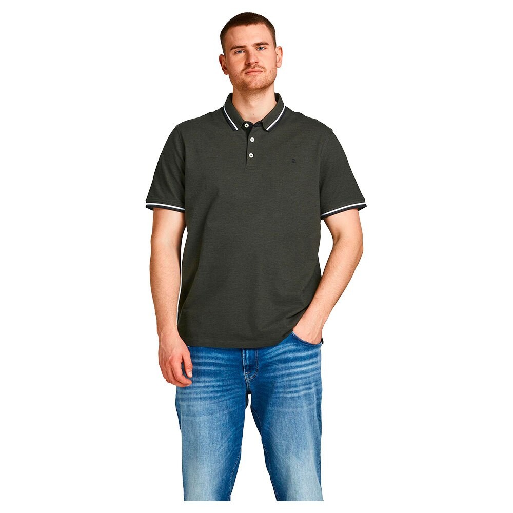 

Поло Jack & Jones Essential Paulos Plus Size Short, зеленый