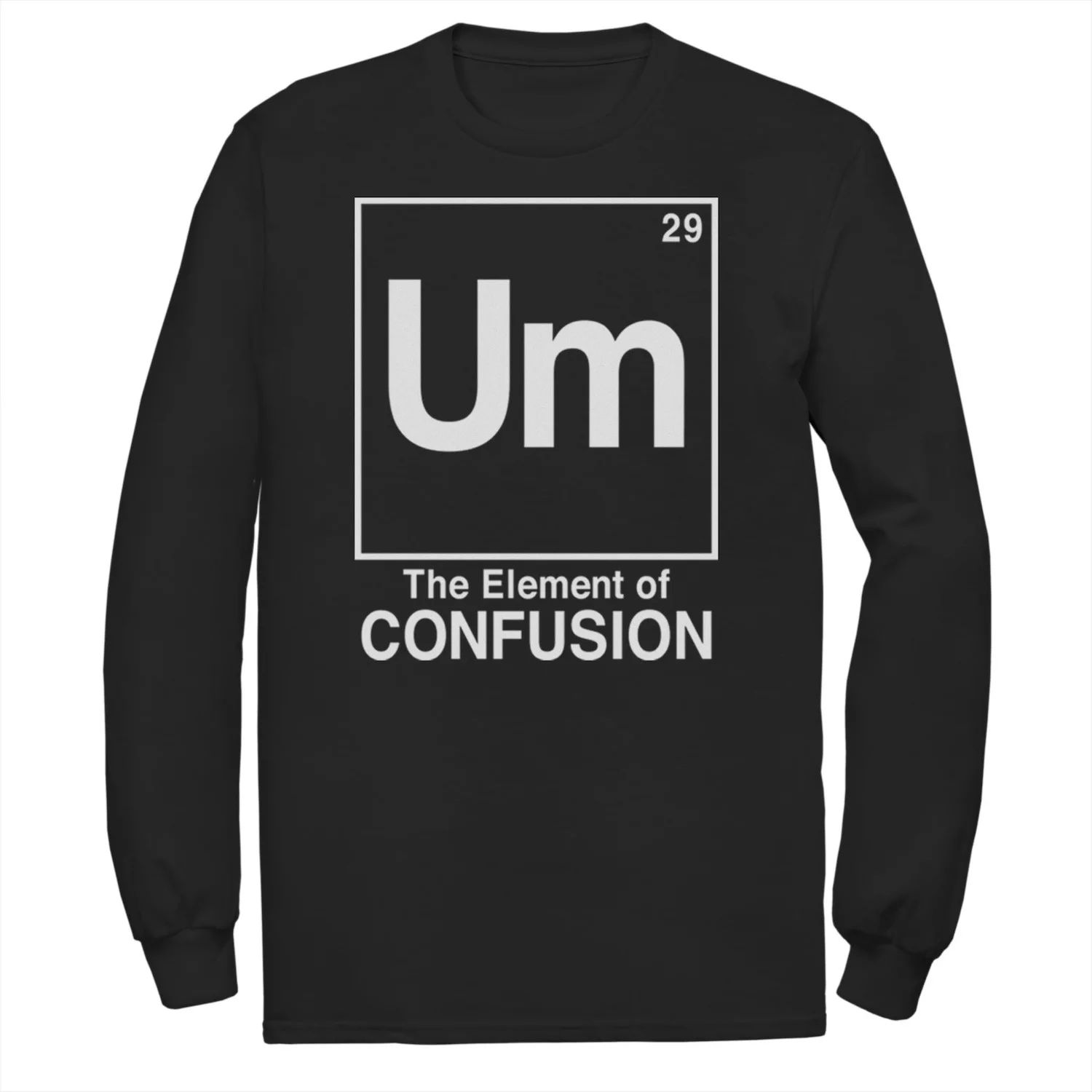 Мужская футболка UM The Element Of Confusion Licensed Character um the element of confusion sarcastic humor graphic novelty funny t shirt