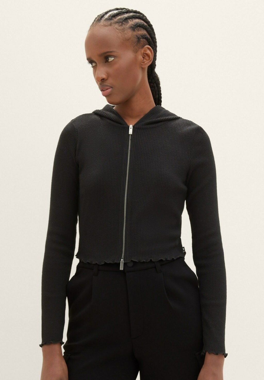 

Кардиган Mit Struktur Tom Tailor, цвет deep black
