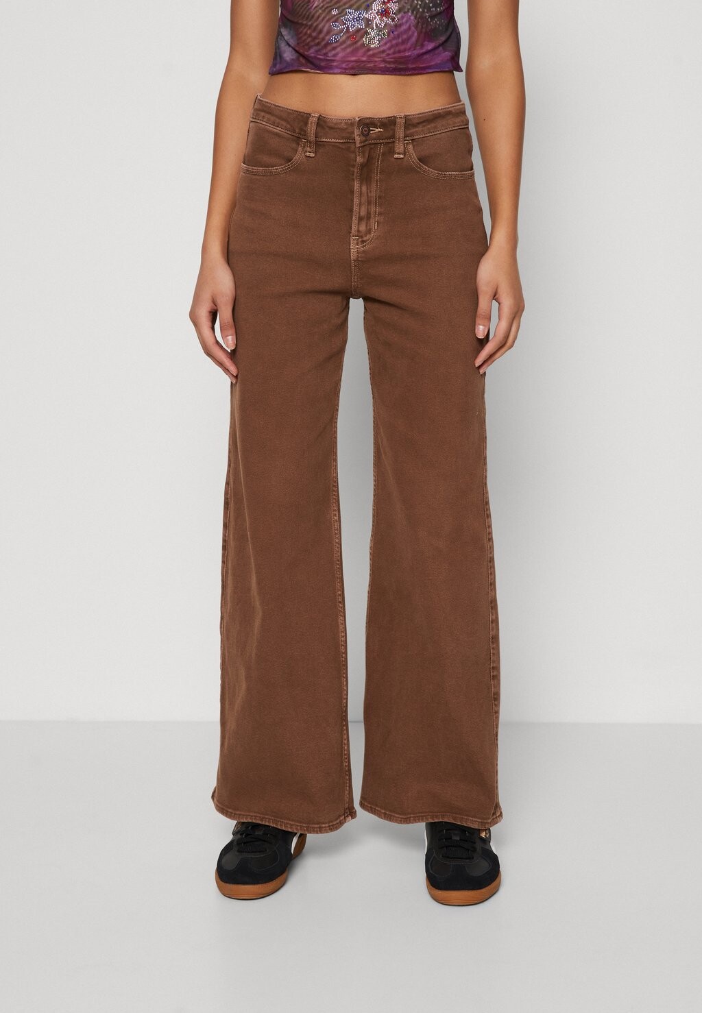 

Мешковатые джинсы Clean Wide Leg Hollister Co., цвет light brown