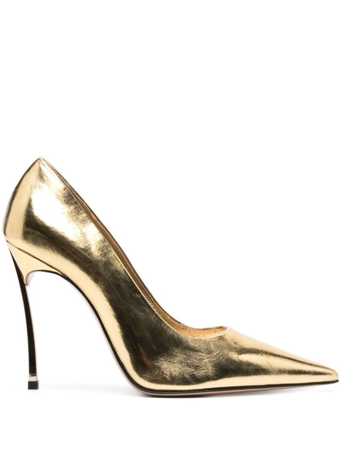 

Туфли Super Blade 100 с эффектом металлик Casadei, золотистый
