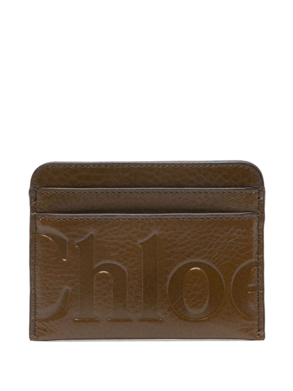 

Визитница с тисненым логотипом Chloé, коричневый