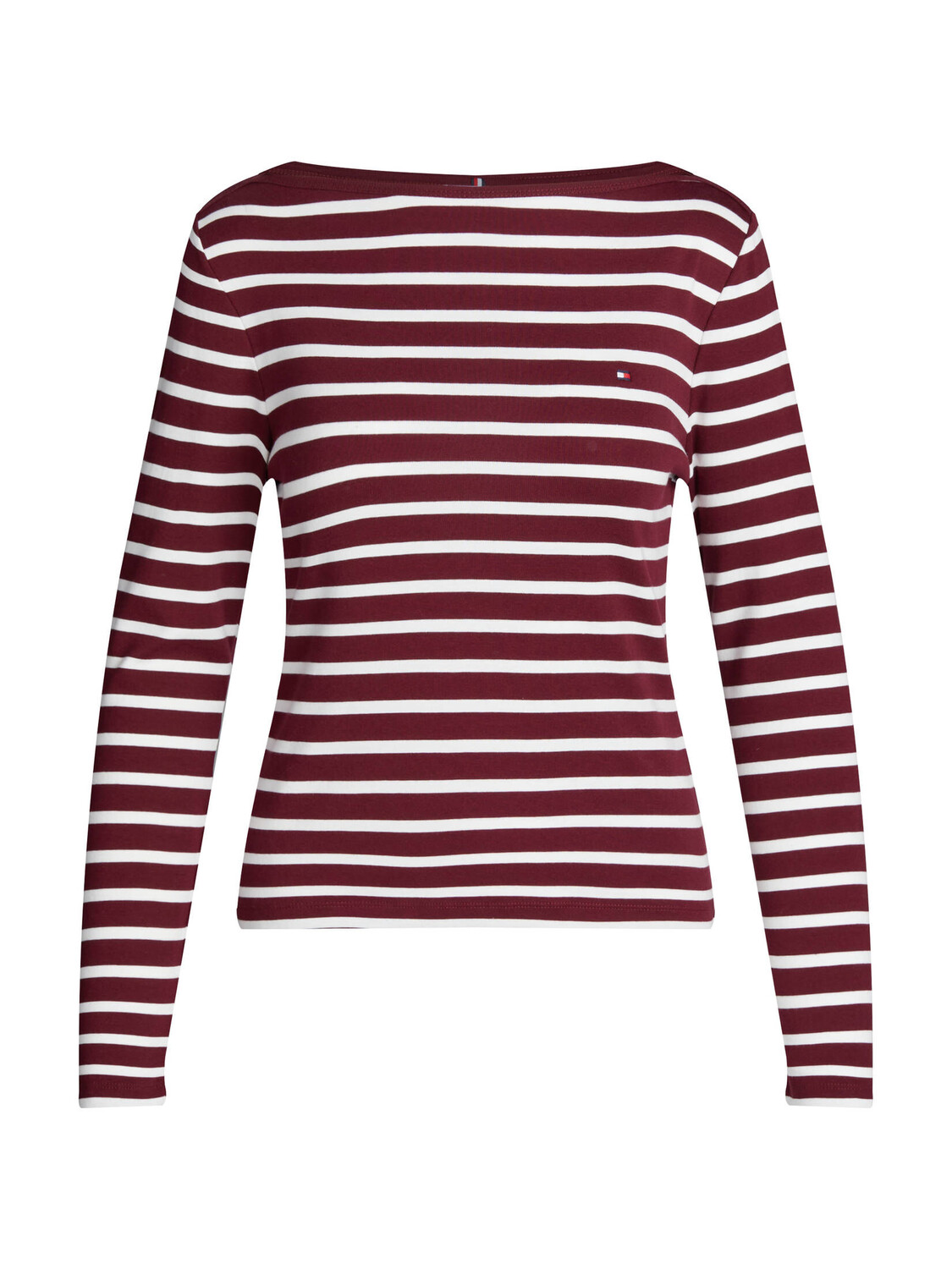 

Рубашка узкого кроя с длинными рукавами в рубчик Коди Tommy Hilfiger, красный