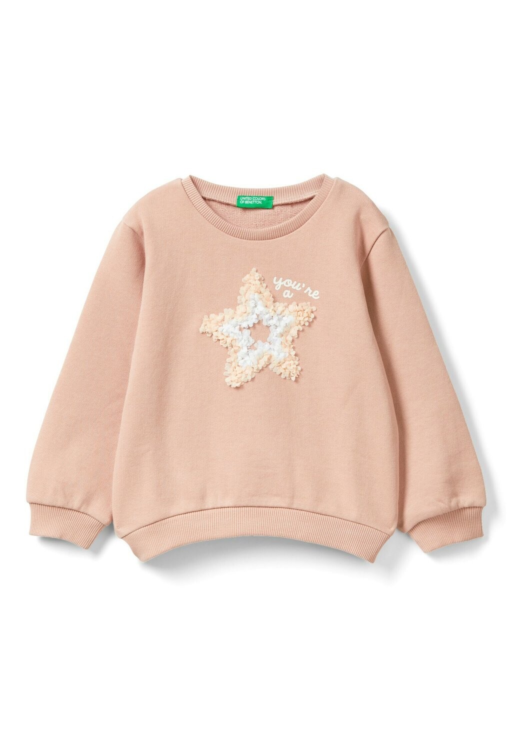 

Толстовка With Petal Look Applique United Colors of Benetton, розовый
