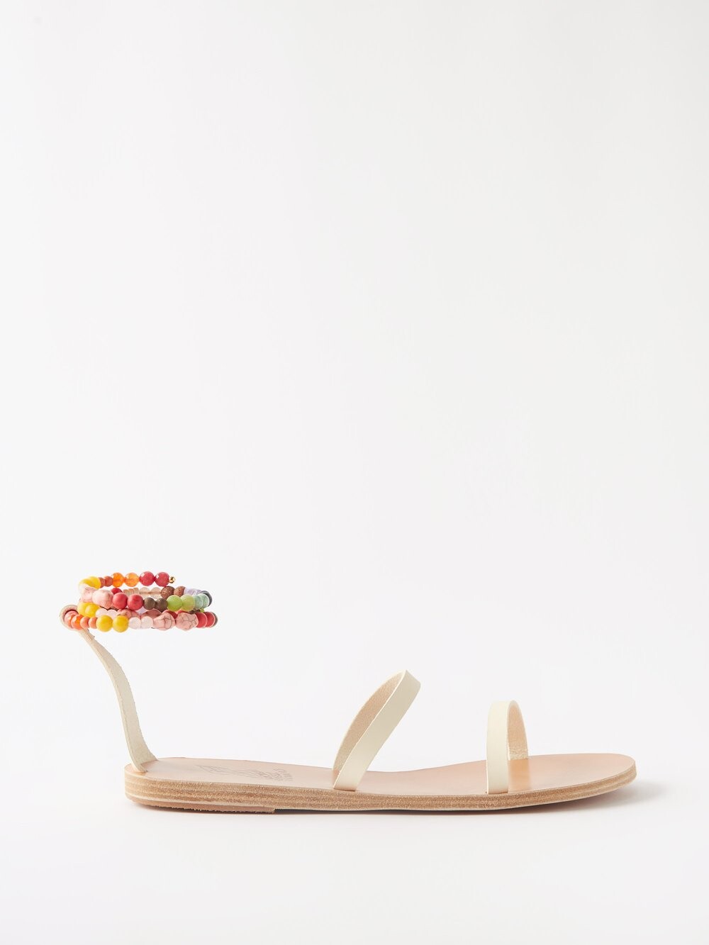 

Босоножки smirni с бисером на щиколотке Ancient Greek Sandals, белый