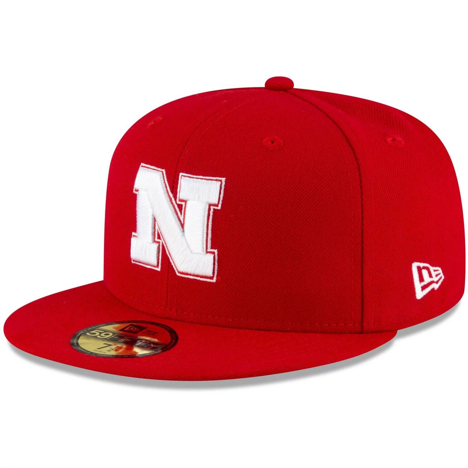 

Мужская облегающая шляпа New Era Scarlet Nebraska Huskers Basic 59FIFTY Team