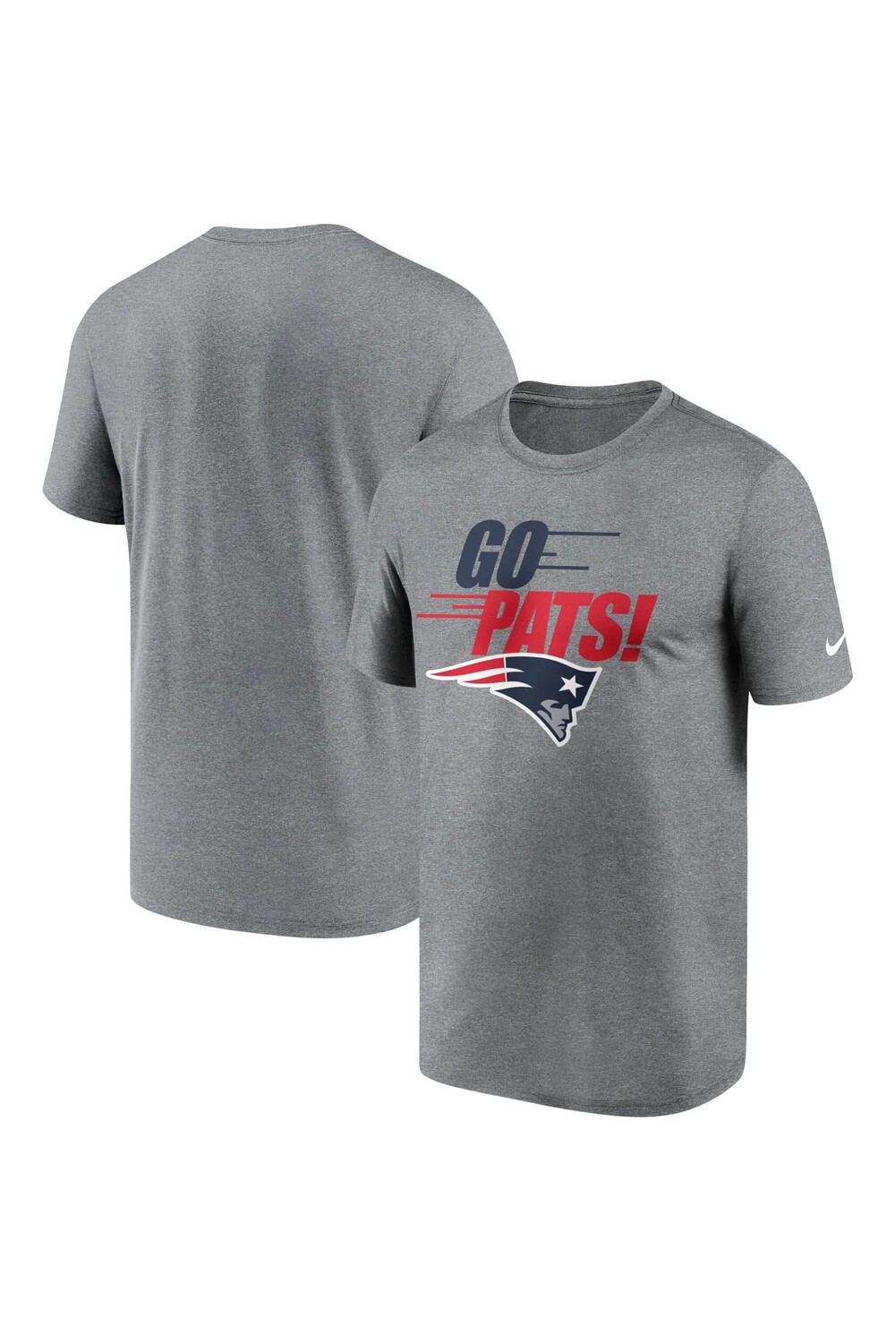

Футболка Nike Fanatics New England Patriots Local Legend Motion Nike, серый