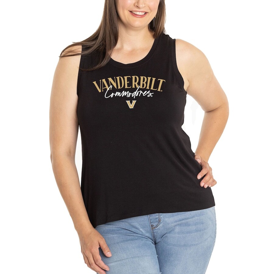 

Топ Flying Colors Apparel Vanderbilt Commodores, черный