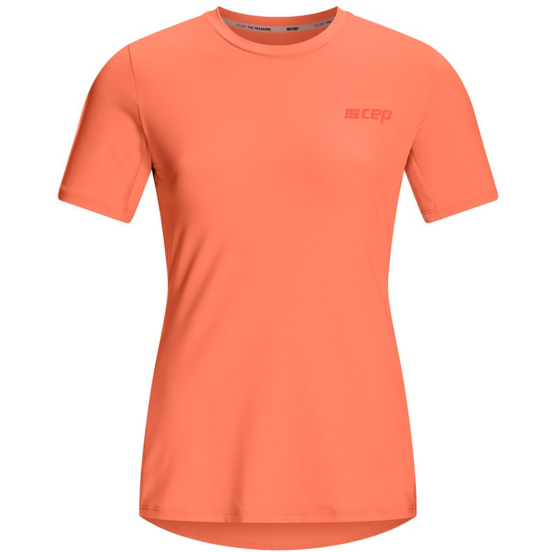 Женская футболка The Run CEP, оранжевый женская футболка для бега cep run t shirt ss размер 40 42 rus