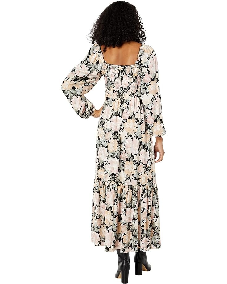 

Платье Saltwater Luxe Dancey Recycled Long Sleeve Maxi Dress, цвет Raven
