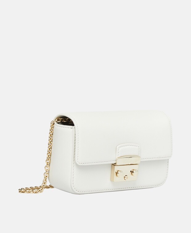 

Кожаная сумка через плечо Furla, цвет Wool White