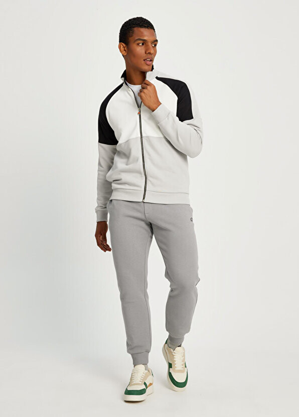 

Серая мужская толстовка на молнии с цветными блоками Ellesse, Серый
