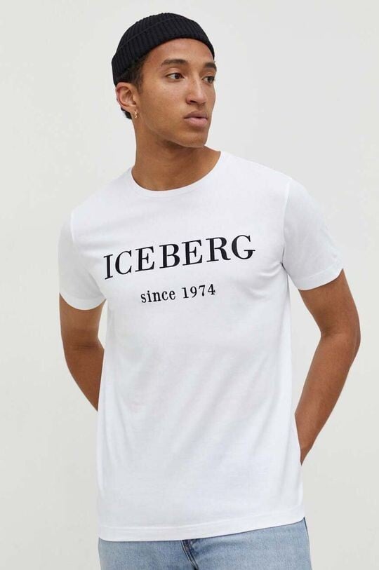 

Хлопковая футболка Iceberg, белый