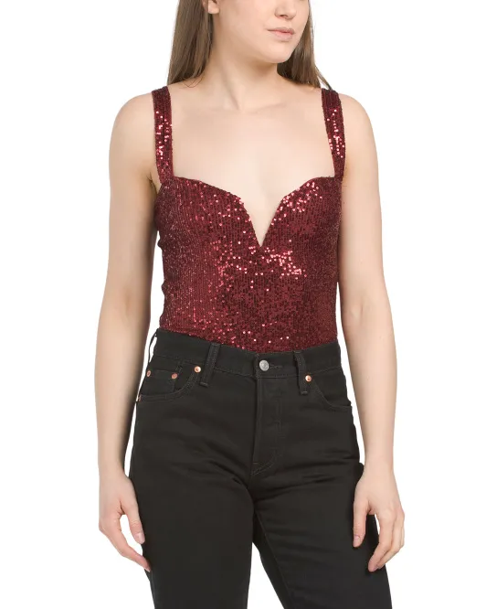 

Боди Sparks Fly Free People, красный