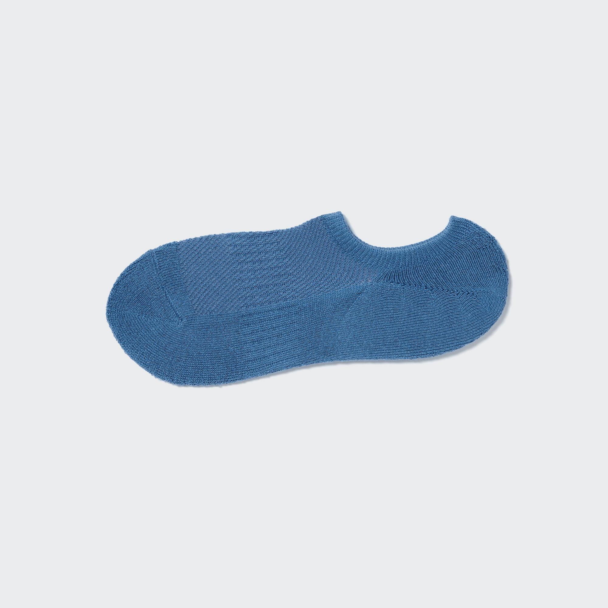 Низкие носки с ворсом UNIQLO, синий носки needles с ворсом черные