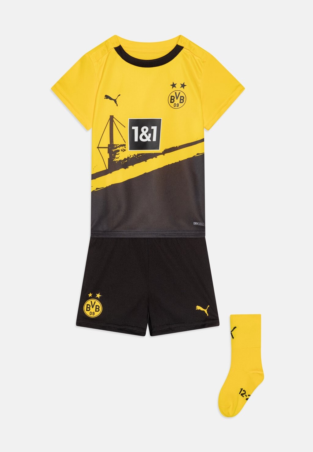 

Спортивная футболка Bvb Borussia Dortmund Home Unisex Set Puma, цвет cyber yellow/black