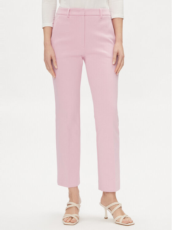 

Брюки из ткани прямого кроя Weekend Max Mara, розовый