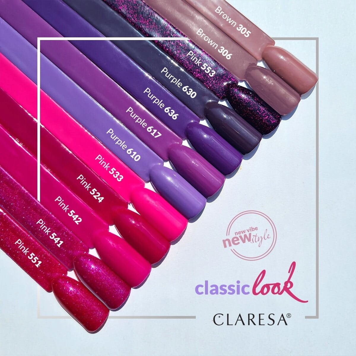 

Claresa CLASSIC LOOK гибридный набор COLLECTION 12 шт