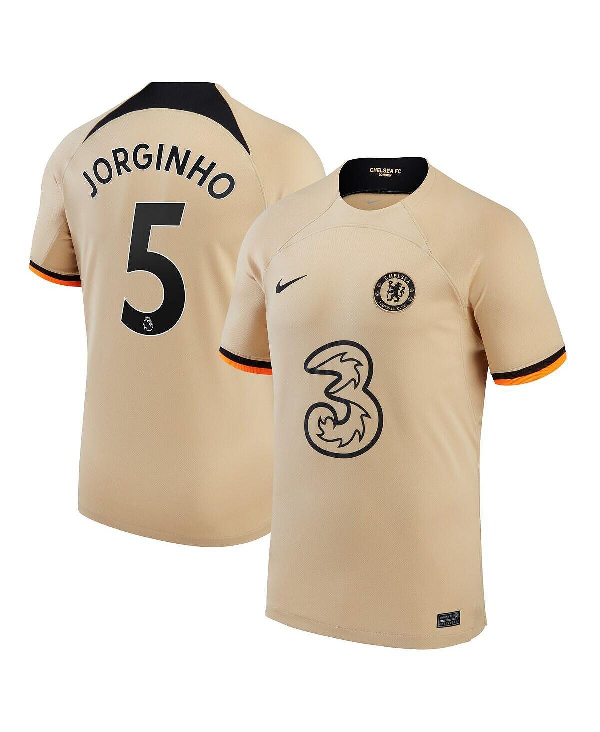 

Джерси Big Boys Jorginho Gold Chelsea 2022/23, третья реплика Nike