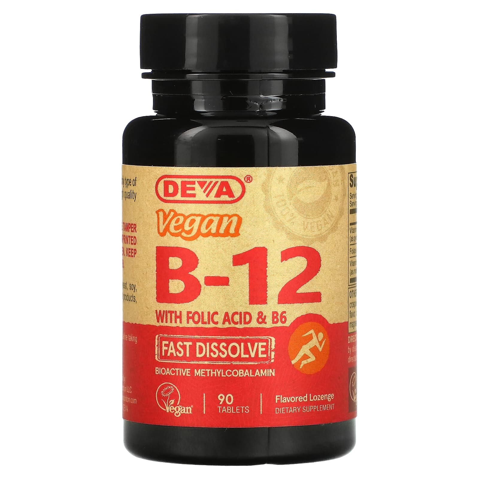 Deva Vegan B12 сублингвально 90 таблеток витамин d2 deva vegan 20 мкг 90 таблеток