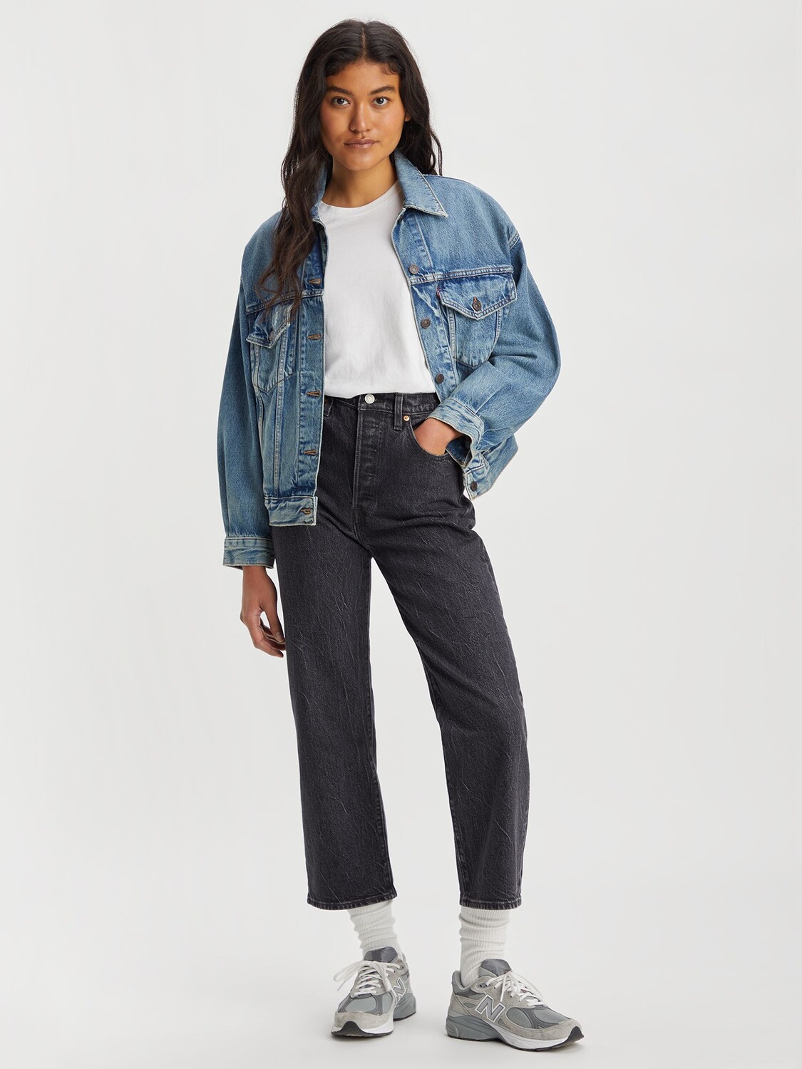 

Прямые джинсы Levi's Ribcage до щиколотки, цвет Soda Spring
