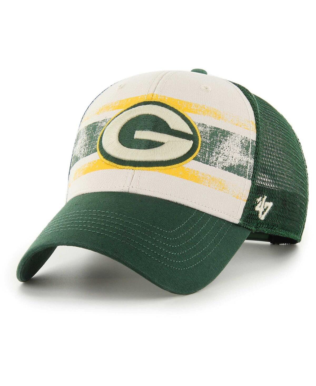 Мужская кремовая регулируемая кепка Green Bay Packers Breakout MVP Trucker '47 Brand мужская кремовая регулируемая кепка carolina panthers breakout mvp trucker 47 brand