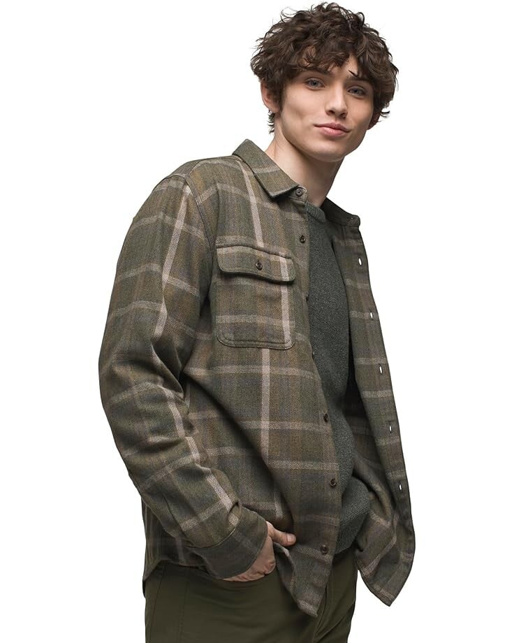 

Рубашка Prana Westbrook Flannel, цвет Peat