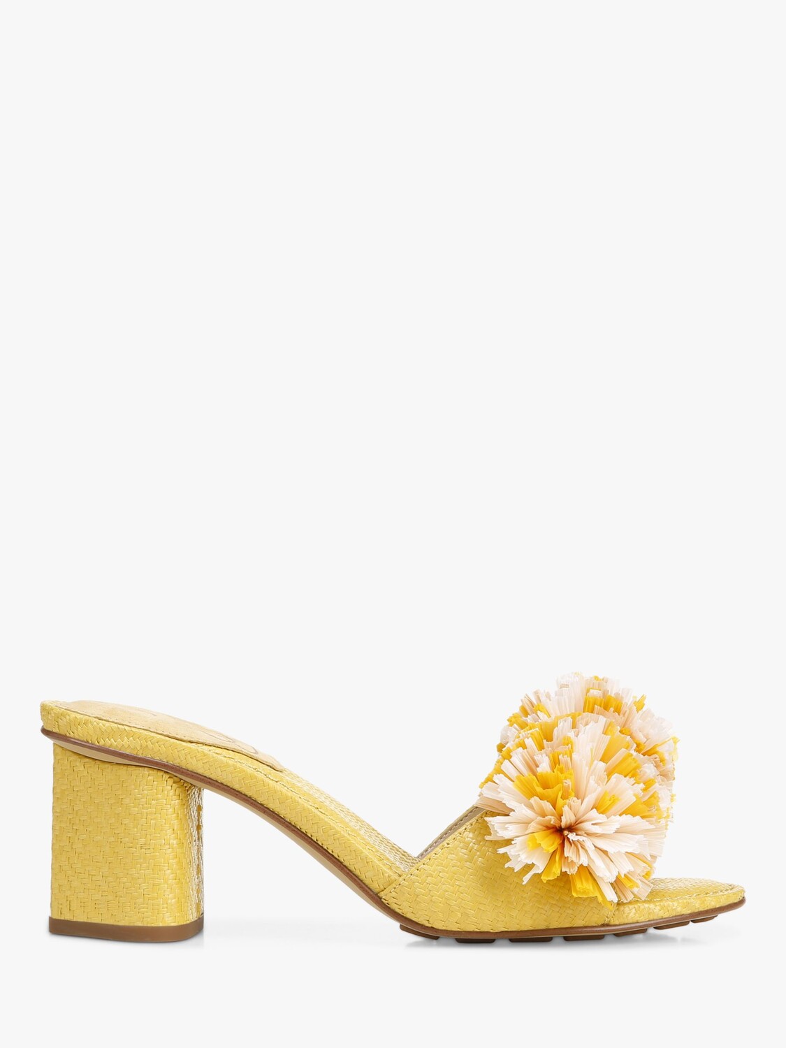 

Sam Edelman Туфли-мюли на блочном каблуке Olia с помпонами, Desert Sun