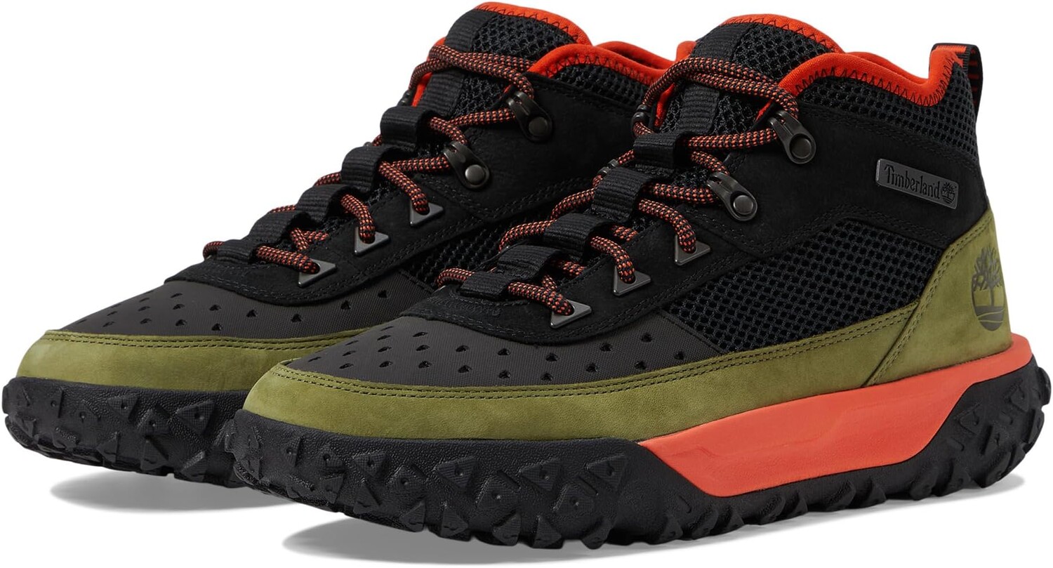 

Ботинки Timberland Greenstride Motion 6 Super Mid, цвет Black W Medium Green