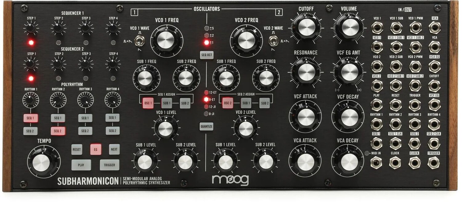 

Полумодульный полиритмический аналоговый синтезатор Moog Subharmonicon