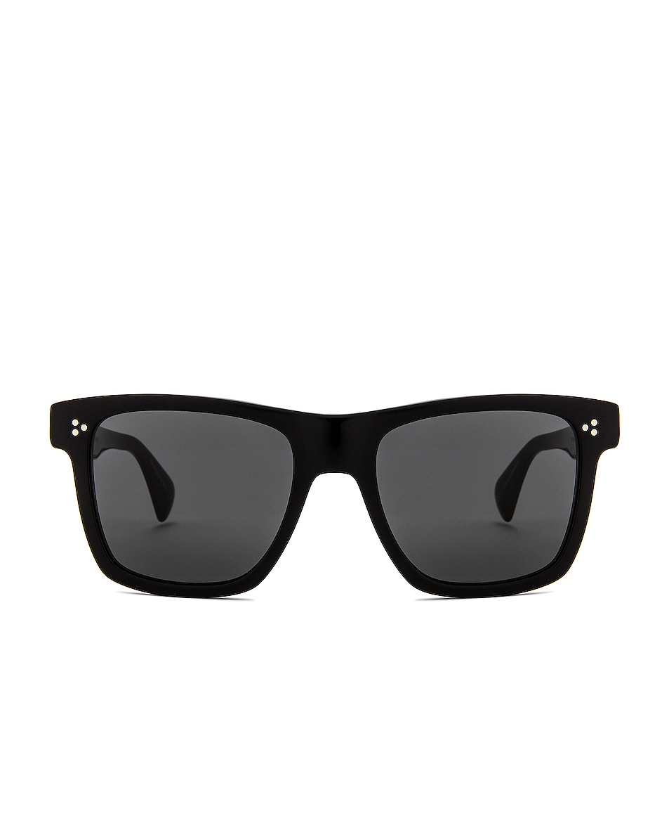 Солнцезащитные очки Oliver Peoples Casian, черный цена и фото