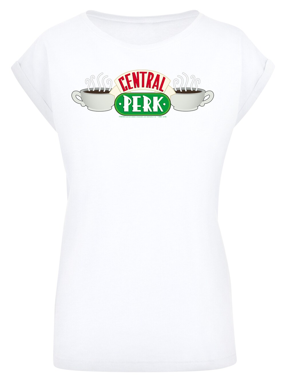 Рубашка F4Nt4Stic Friends Central Perk, белый фляга friends central perk
