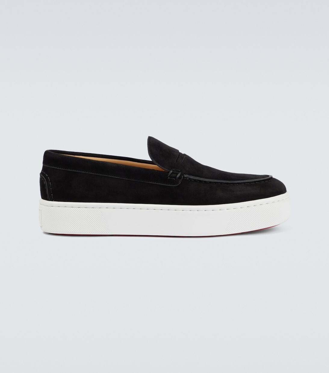 

Замшевые лоферы Paqueboat Christian Louboutin, черный