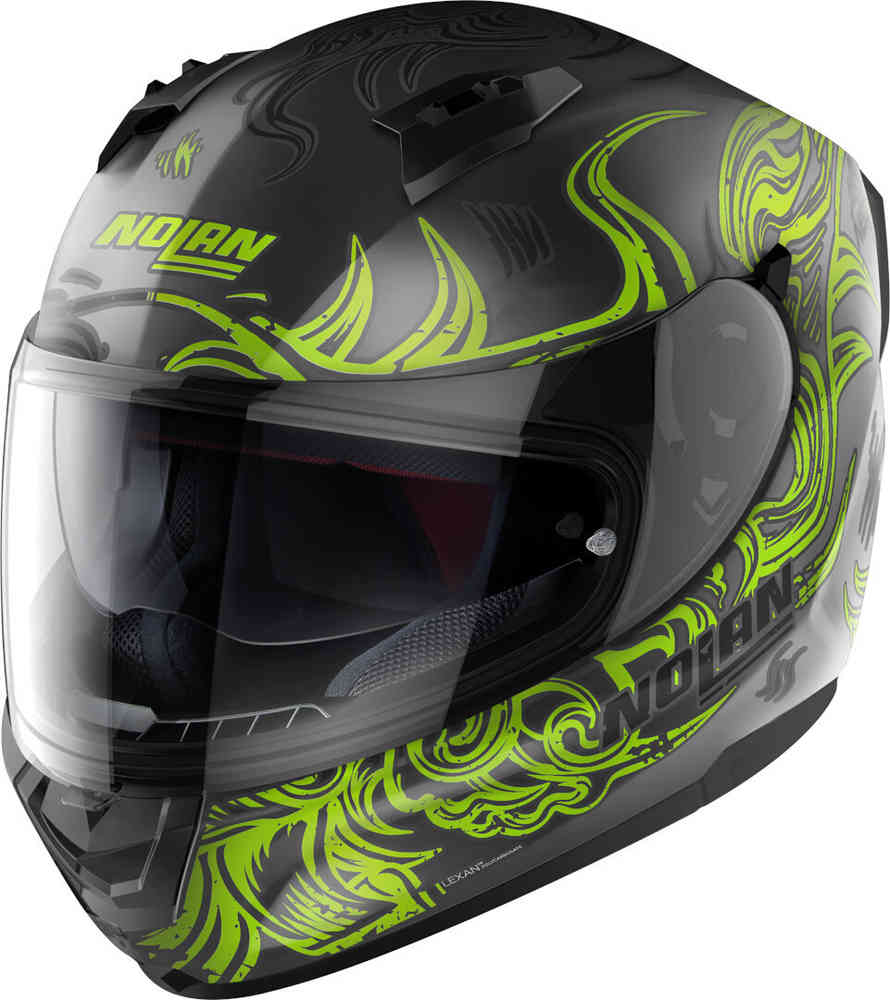 N60-6 Шлем Муза Nolan, черный/зеленый