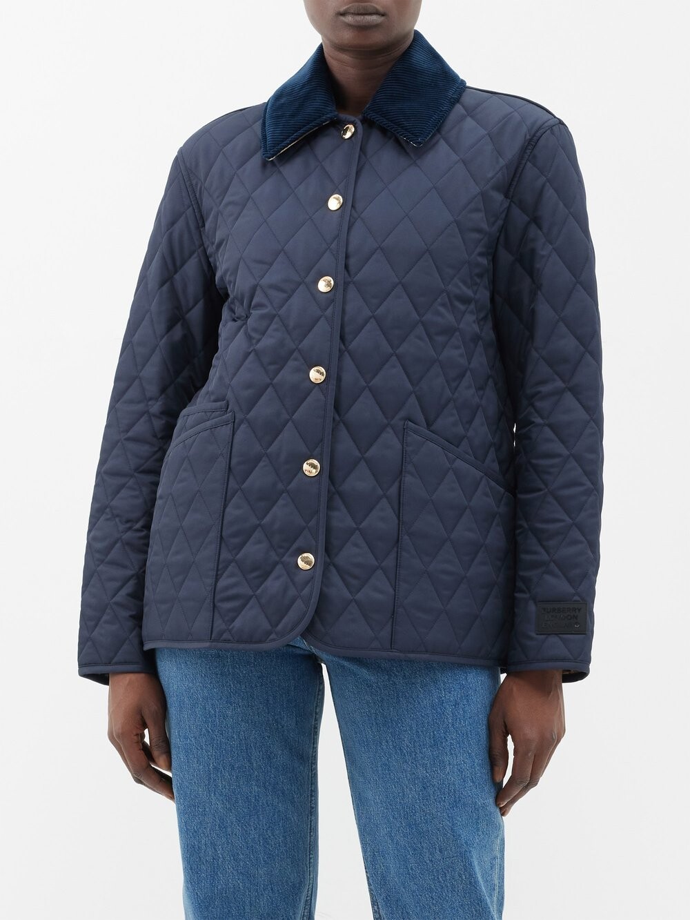 

Стеганая нейлоновая куртка dranefeld Burberry, синий