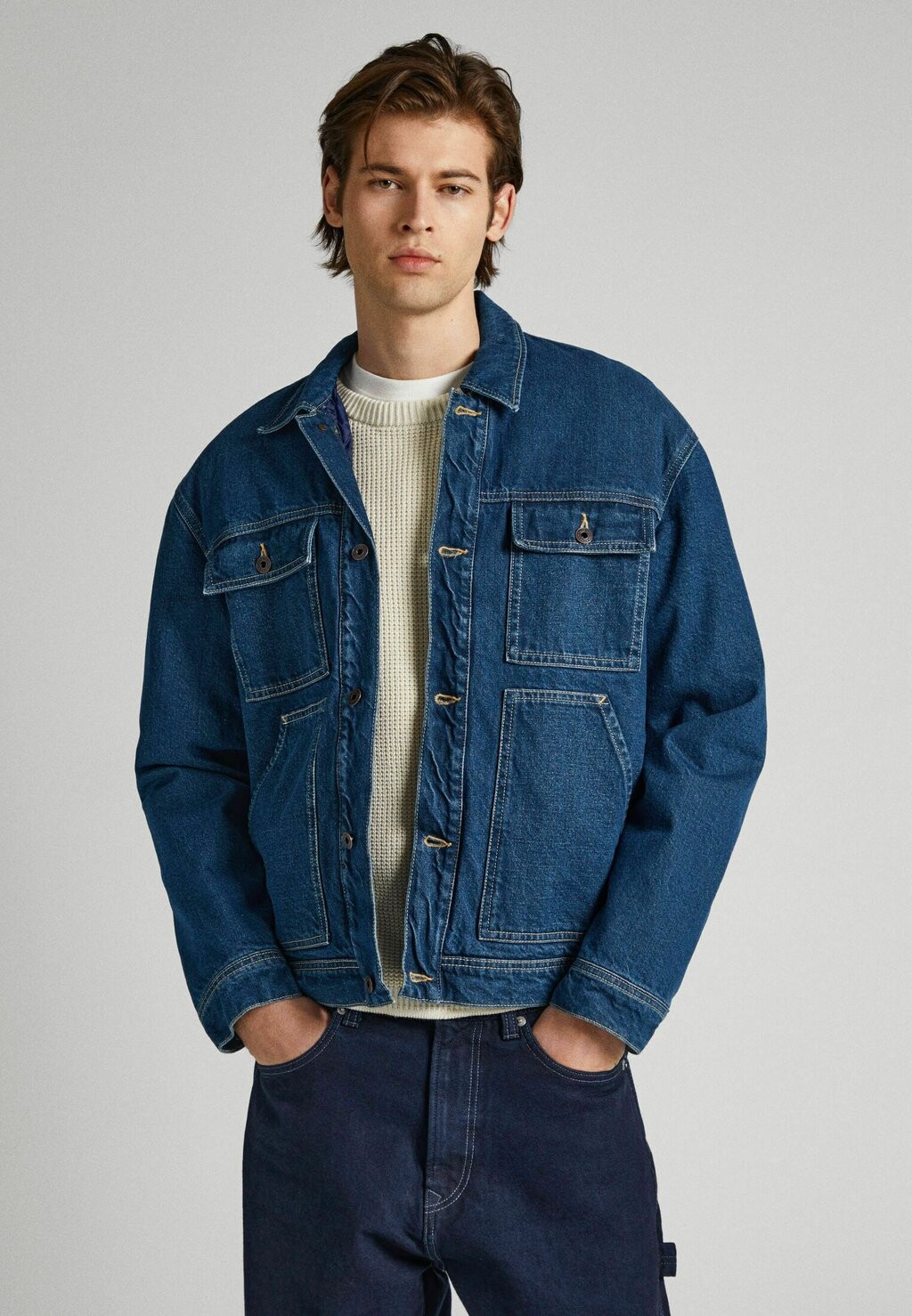 

Джинсовая куртка Pepe Jeans YOUNG RECLAIM, цвет denim