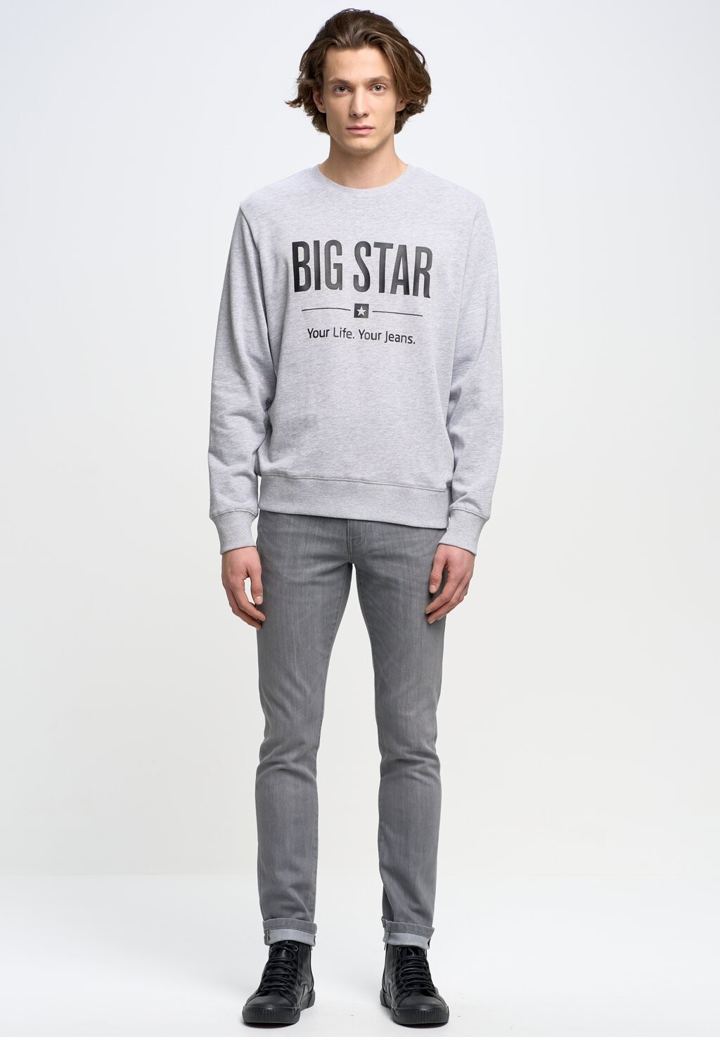 

Толстовка с капюшоном Big Star, серый
