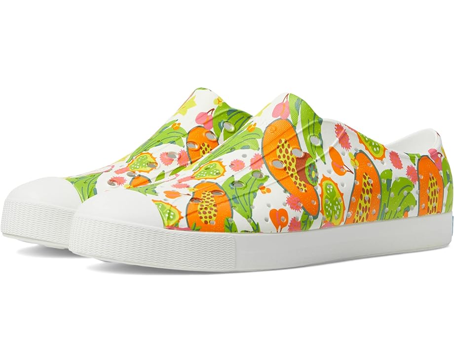 Кроссовки Native Shoes Jefferson Sugarlite Print, цвет Shell White/Shell White/Dazzle Tropic Fruits eelhoe dazzle white toothpaste removes yellow tooth scale halitosis tooth stains brightens dazzle ，white freshens breath