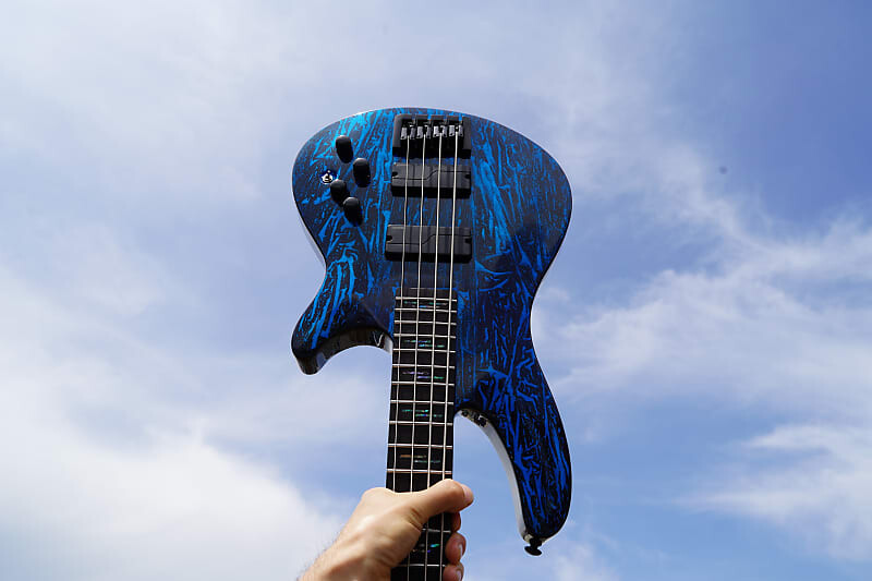 

Басс гитара Schecter Diamond Series PROTOTYPE C-4 - Silver Mountain Blue Sunshine 4-String Bass