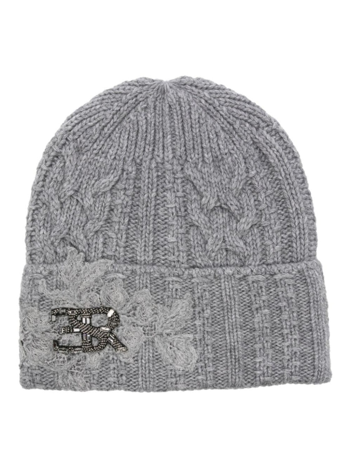 

Ermanno Scervino шапка бини с логотипом, серый