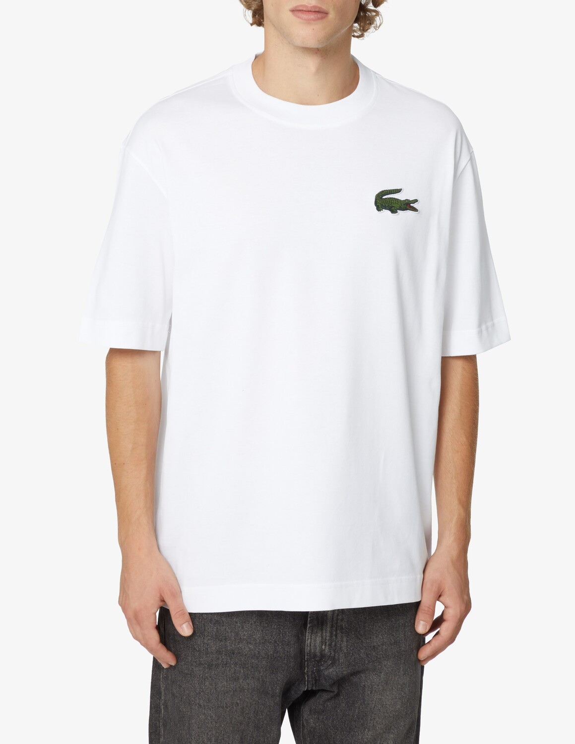 

Свободная футболка Cocco большого кроя Lacoste, белый
