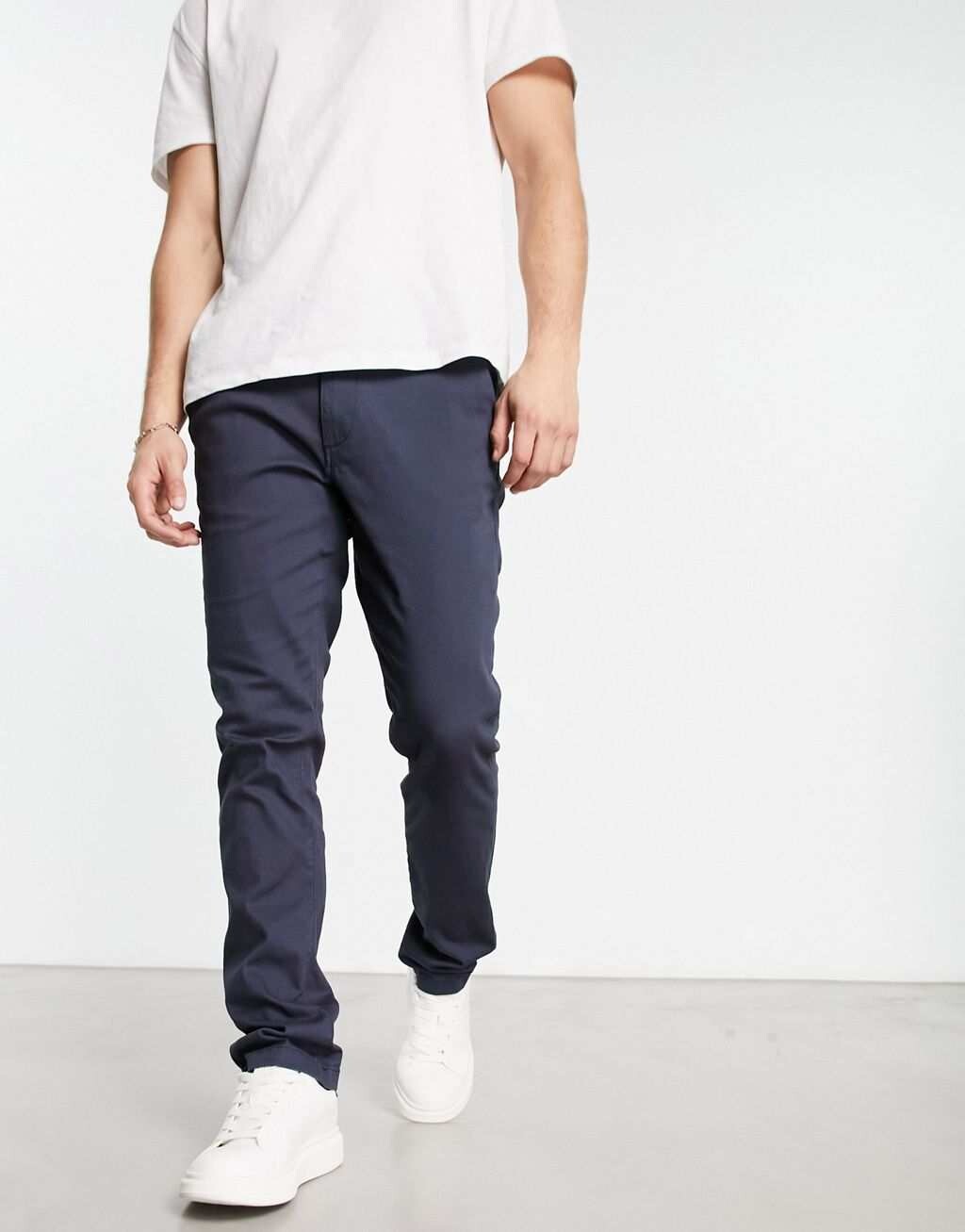 

Темно-синие чиносы узкого кроя Jack & Jones Intelligence, Синий