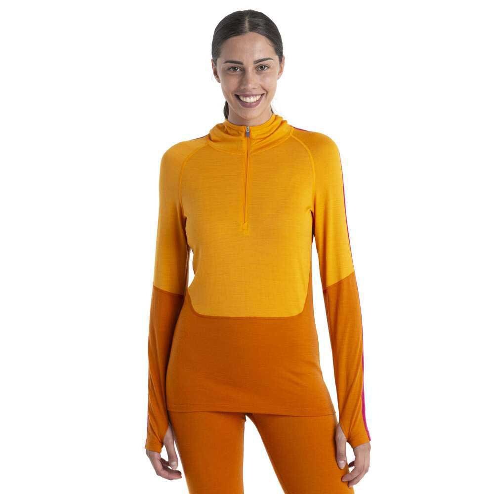 

Базовый слой Icebreaker 200 Sonebula Hood Merino, желтый