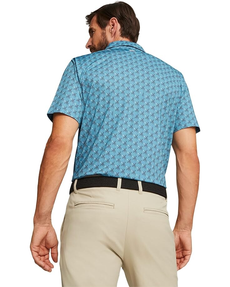 

Поло Puma MATTR Palms Polo, цвет Bold Blue/Slate Sky