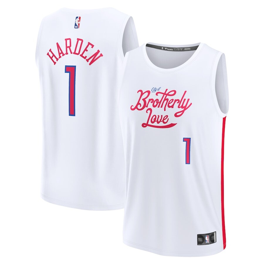 

Джерси Fanatics Branded Philadelphia 76Ers, белый