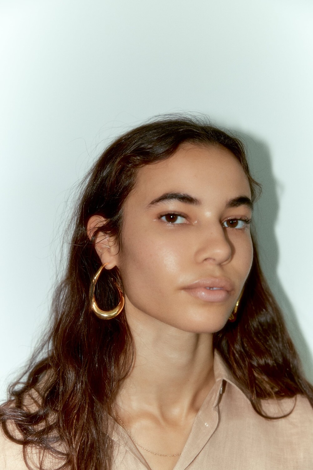 

Неправильные серьги Zara, золотой