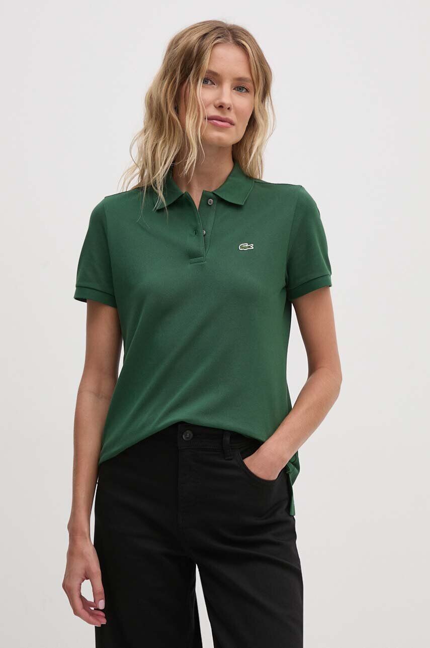 

Хлопковая футболка Lacoste, зеленый