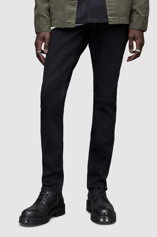 Джинсы AllSaints, черный джинсы curtis с мраморной отделкой allsaints черный
